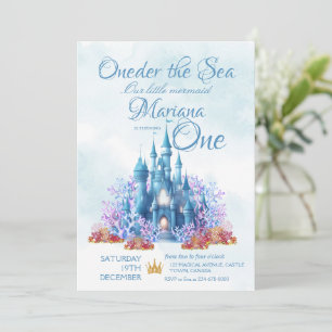 Invitación Oneder The Sea 1st Birthday Under the Sea