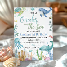 Oneder The Sea Cute Ocean Animals Cumpleaños