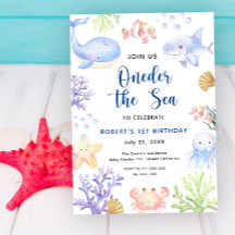 Oneder The Sea First Birthday Under the Sea