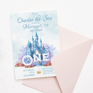 Invitación Oneder The Sea First Birthday Under the Sea