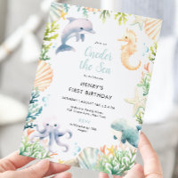 Oneder The Sea Ocean First Birthday Boy