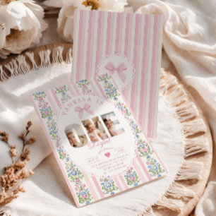 Invitación Onederful Love Shack cumpleaños número 1 collage d