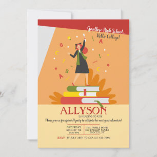 Invitación Onto College Ying Away Fiesta