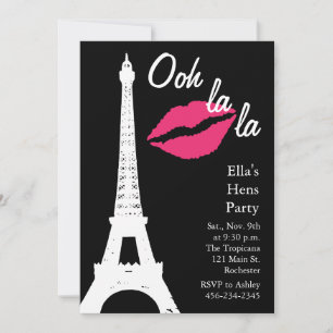 Invitación Ooh la la! Despedida de soltera