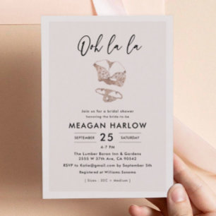 Invitación Ooh La Lingerie Bridal Shower