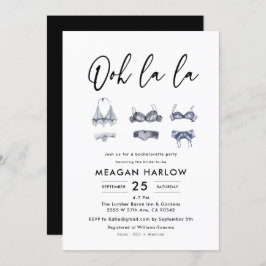 Invitación Ooh La Lingerie Shower Bachelorette Party