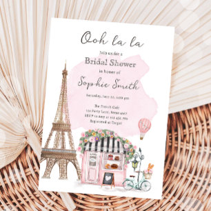 Invitación Ooh La Parisian Bridal Shower