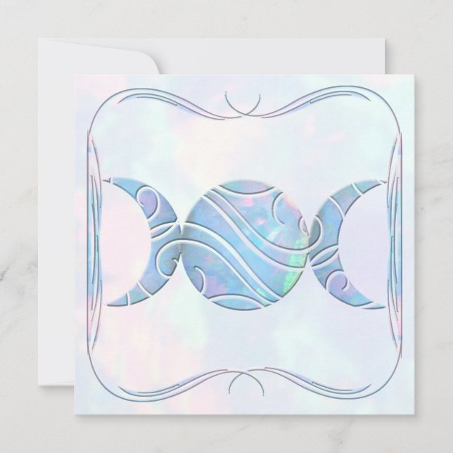 Invitación Ópalo triple de la luna (Anverso)