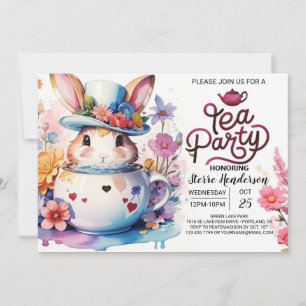 Invitación Open House Bunny's Wonderland Baby Shower