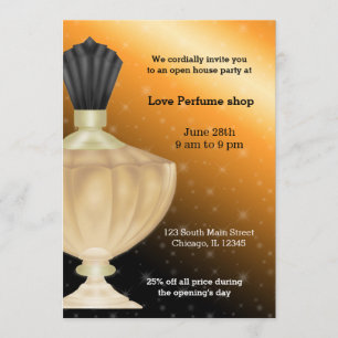 Invitación Open House Perfume store