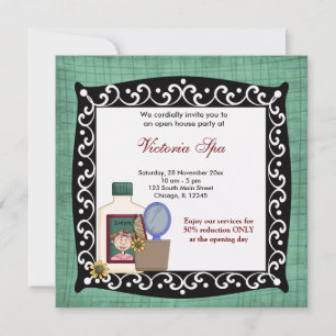 Invitación Open House Spa Business