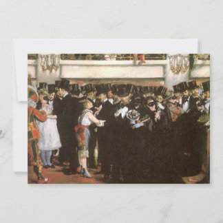 Invitación Ópera de bolas enmascaradas de Manet, Fiesta de No