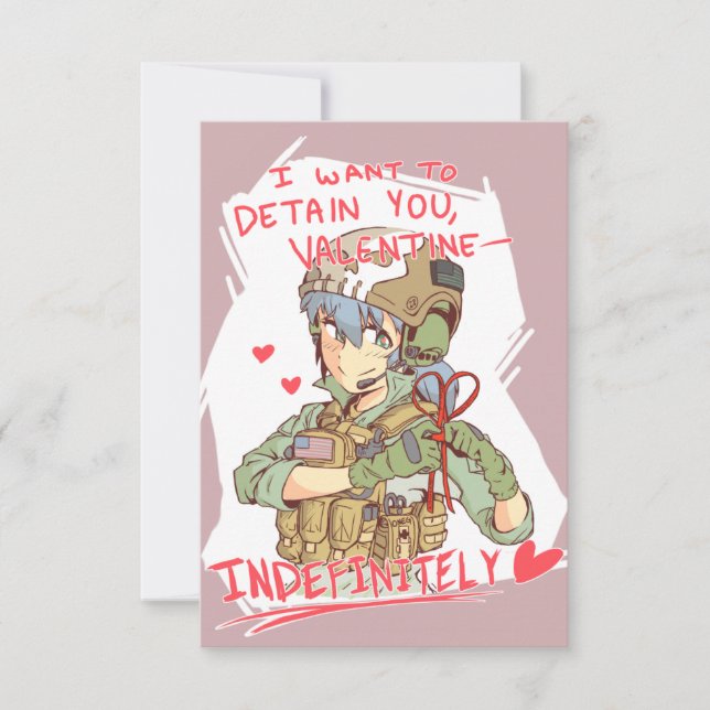 Invitación Operador Yandere Valentine 1 (Anverso)