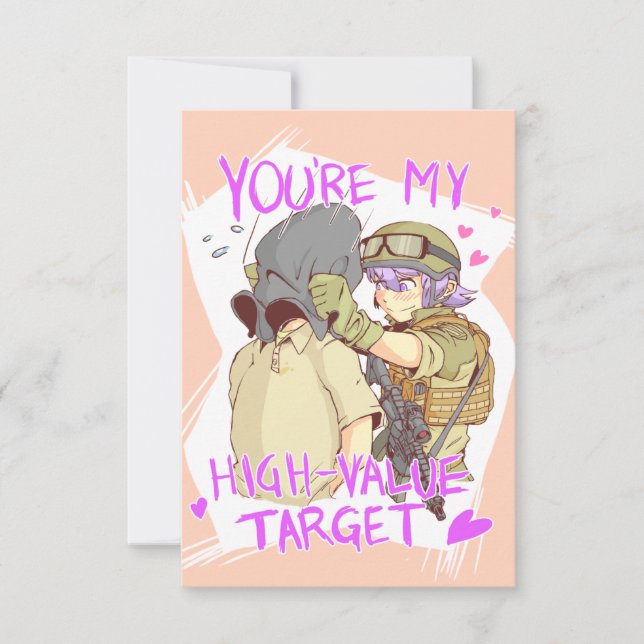 Invitación Operador Yandere Valentine 2 (Anverso)