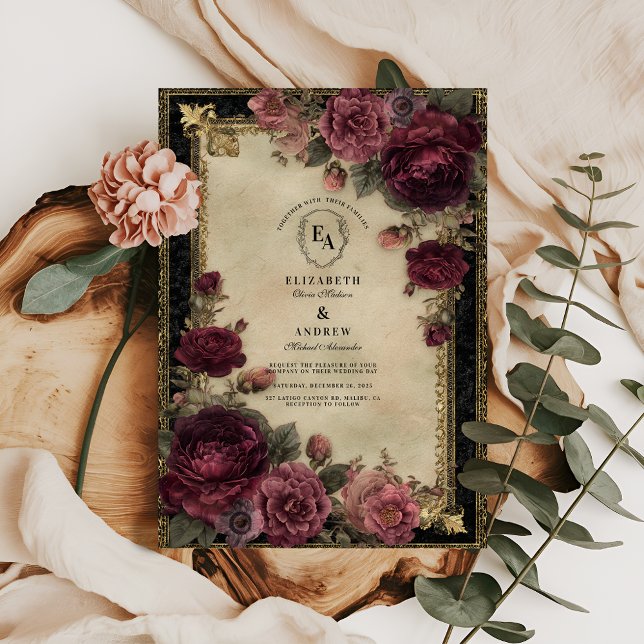 Invitación Opulento jardín barroco en la rica Borgoña (Subido por el creador)