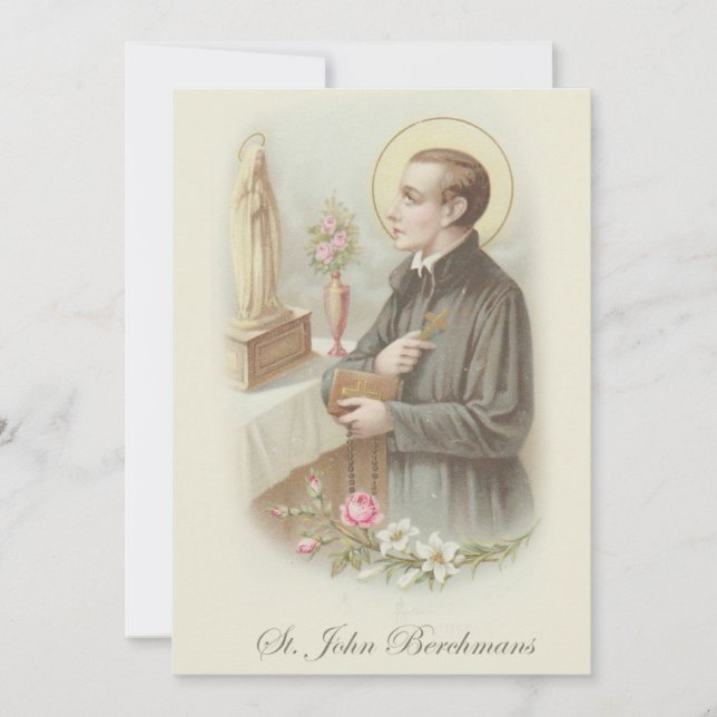 Invitación Oración católica de niños altar de St. John Berchm (Anverso)