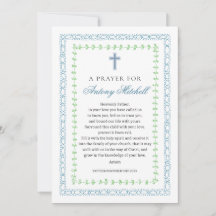 Oración de bautismo de la Cruz Verde Azul