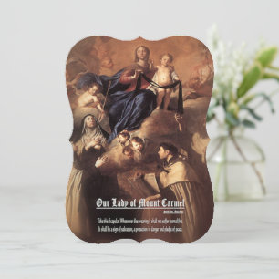 Invitación Oración de Nuestra Señora del Monte Carmelo