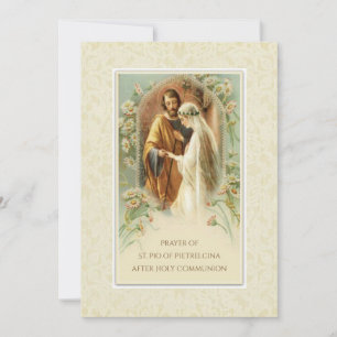 Invitación Oración de San Padre Pío después de la Comunión
