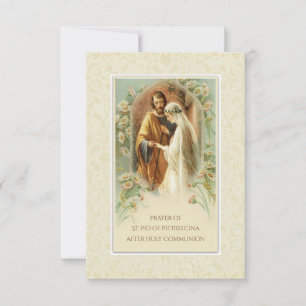 Invitación Oración de San Padre Pío después de la Sagrada Com