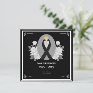 Invitación Oración funeraria