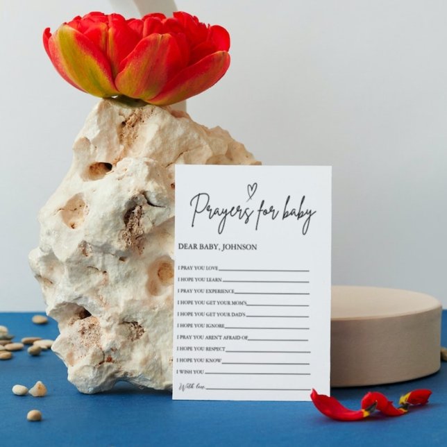 Invitación Oraciones de Boho por los deseos de un bebé para u (Subido por el creador)