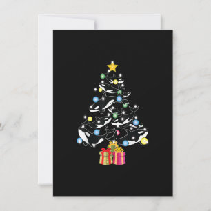 Invitación Orca Whale and Christmas Tree Orca Christmas