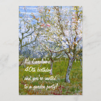 Invitación Orchard rosa (F555) Van Gogh Bella Artes