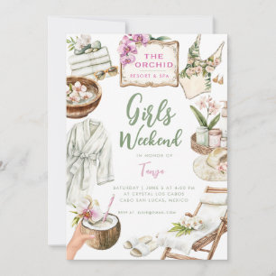 Invitación Orchid Spa Weekend