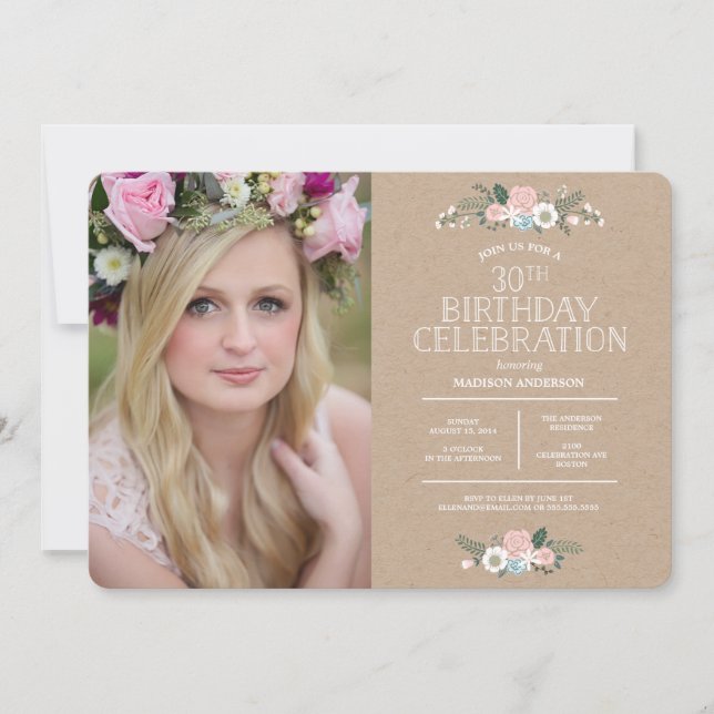Invitación Orden personalizado - Katie Nash (Anverso)