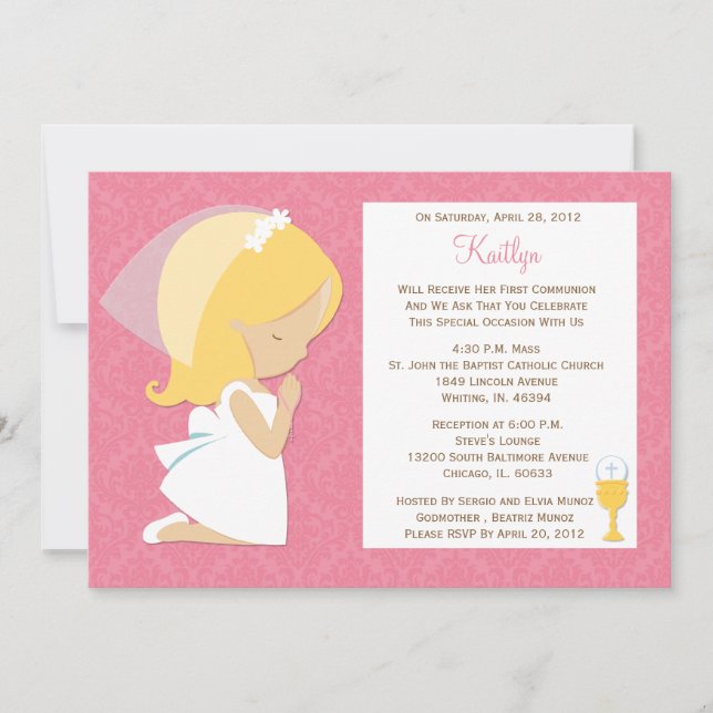Invitación Orden Personalizado para Elvia (Anverso)