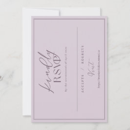 Invitación Orden personalizado RSVP Imani y Dakota