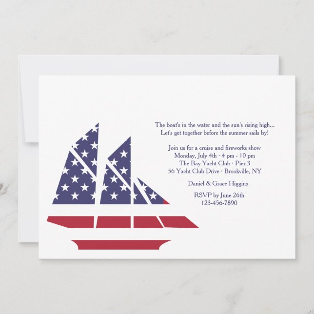 Invitación Orgullo Americano (Anverso)