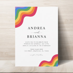 Invitación Orgullo arcoiris LGBTQ Gay código QR orgullo todo