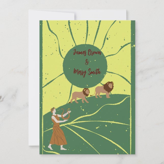 Invitación Orgullo de Boda de amor (Anverso)