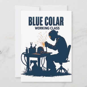 Invitación Orgullo de soldadura de clase de Collar Azul