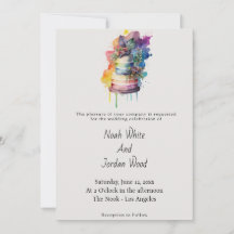 Orgullo del pastel de Boda LGBT
