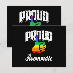 Invitación Orgullo gay de compañero de cuarto