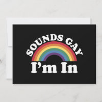 Orgullo Gay LGBT Arcoíris Suena Gay Estoy Dentro 