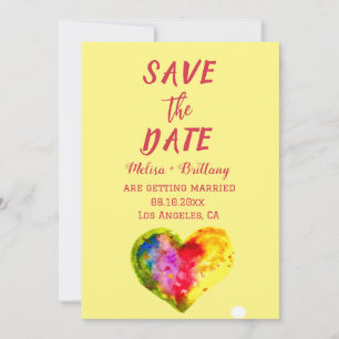 Invitación Orgullo gay LGBT Boda del matrimonio arcoiris