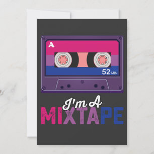Invitación Orgullo LGBT: Soy una cassette mixtape Bi