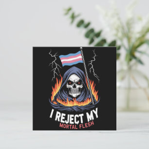 Invitación Orgullo LGBT Transgénero Rechazo Mi Carne Mortal