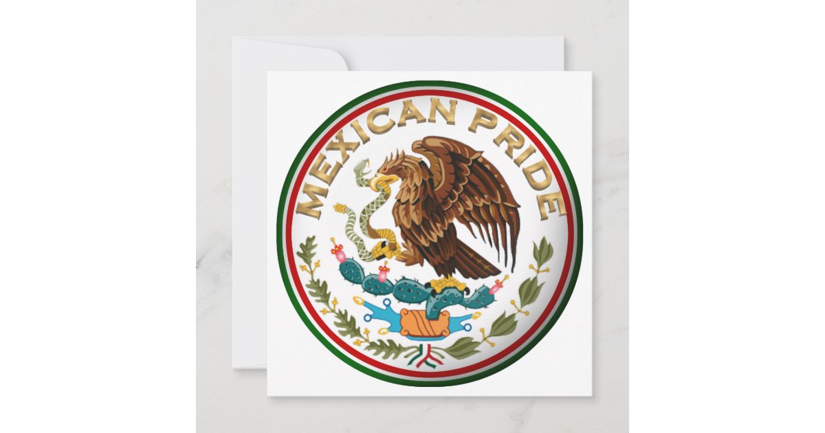 Invitación Orgullo mexicano (Águila de bandera mexicana) 