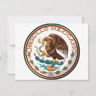 Invitación Orgullo Mexicano (Águila de la bandera mexicana)