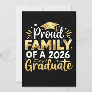 Invitación Orgullosa Familia De Un Graduado 2026 26 Graduació
