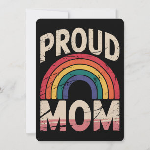 Invitación Orgullosa madre arcoíris LGBTQ Gay Prily