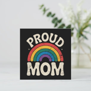 Invitación Orgullosa madre LGBTQ Orgullo gay Día de la Madre
