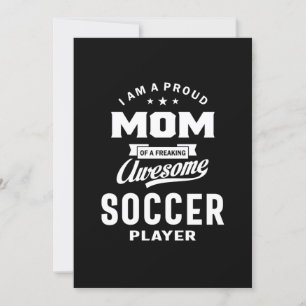 Invitación Orgullosa Mamá De Un Impresionante Jugador De Fútb