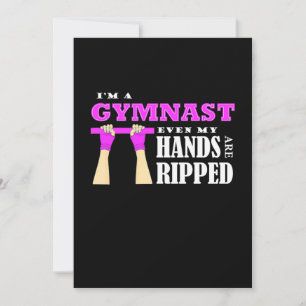 Invitación Orgulloso de ser una gimnasta