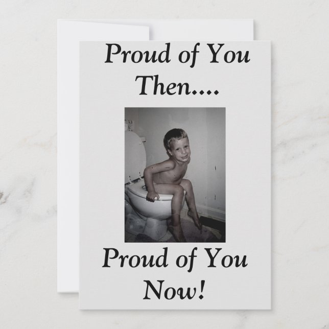 Invitación Orgulloso de ti Entonces...., Orgulloso de ... Inv (Anverso)